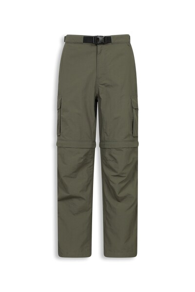 Ems Ems Camp Cargo Mens Zip Off Pants Short Length   Green 