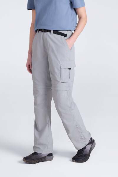  Ems Ems Camp Cargo Womens Zip Off Pants   Grey 