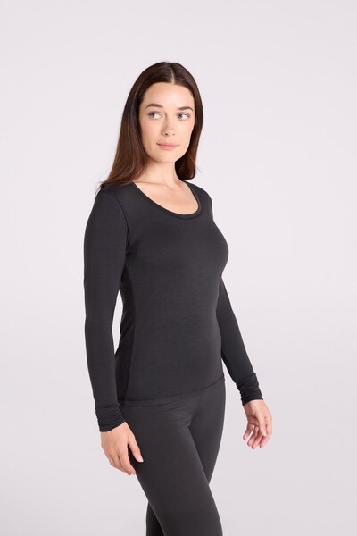  Ems Ems Keep The Heat Womens Base Layer Top   Black 