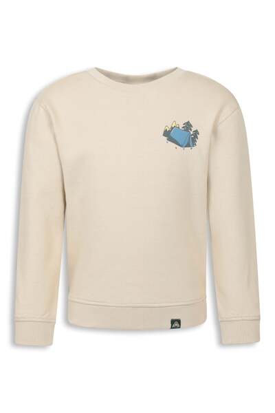  Ems Ems Kids Crew Neck Sweatshirt   Beige 