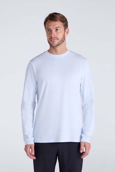  Ems Ems Sunguard Men's Crewneck Top   Light Blue 