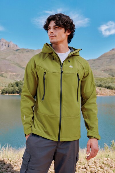  Ems Ems Tallac Mens Water Resistant Softshell Jacket   Green 