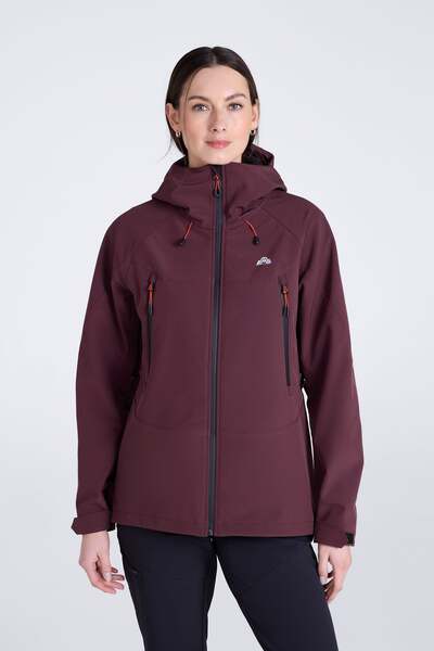  Ems Ems Tallac Womens Water Resistant Softshell Jacket   Burgundy 