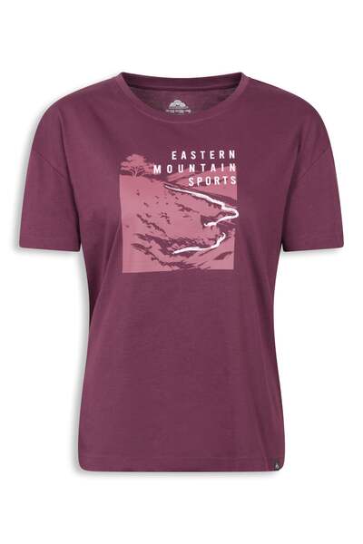  Ems Ems Womens Graphic Tee   Burgundy 