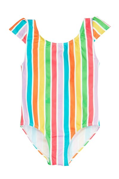  Frugi Kids 85% Recycled Polyester Marina Swimsuit 