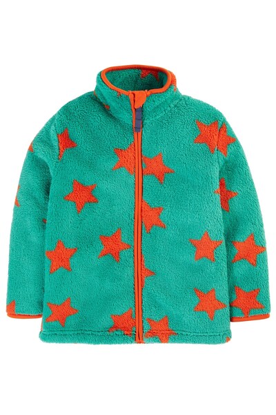  Frugi Kids 100% Recycled Polyester Zip Ted Fleece Jacket 