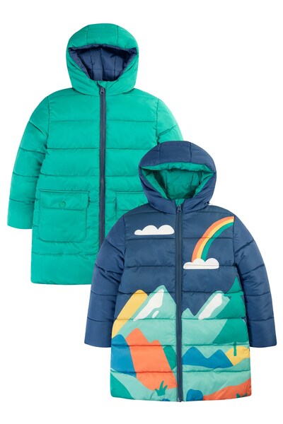  Frugi Kids Reversible Shower Resistant Jacket 