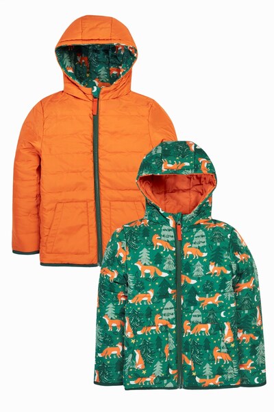  Frugi Kids Water Resistant Reversible Trail Jacket 