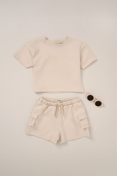  Fudo T Shirt Shorts And Sunglasses Kids Outfit Set 