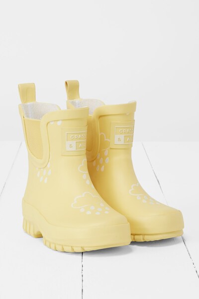  Grass & Air Chunky Shortie Colour Changing Kids Wellies 