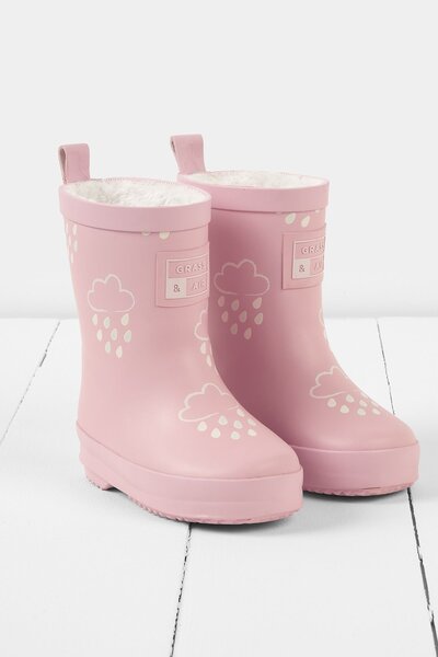  Grass & Air Kids Colour Changing Winter Wellies 