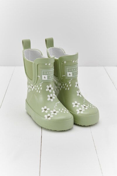  Grass & Air Kids Floral Shortie Welly Boot 