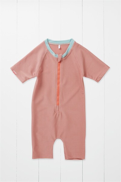  Grass & Air Ribbed Kids Shortie Swimsuit 