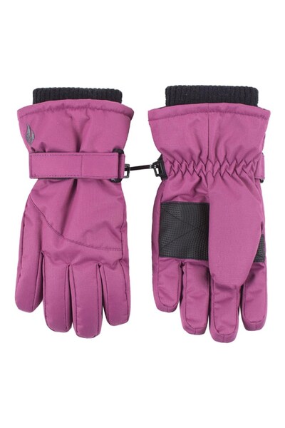  Heat Holders Girls Winter Fleece Lined Thermal Ski Snow Gloves 