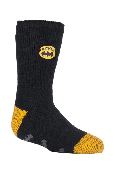  Heat Holders Kids Character Thermal Slipper Socks 