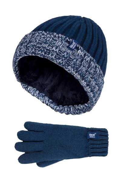  Heat Holders Kids Turn Over Hat And Gloves Set 