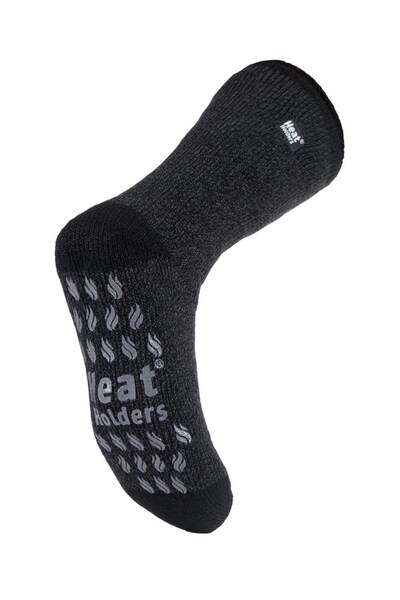  Heat Holders Mens Patterned Thermal Slipper Socks 