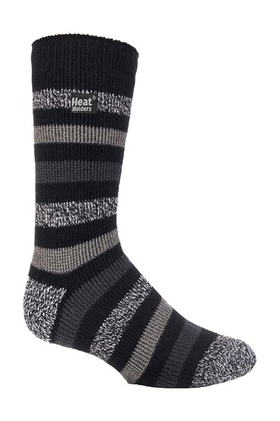  Heat Holders Mens Thick Patterned Thermal Socks 
