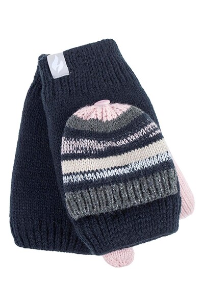  Heat Holders Womens Patterned Thermal Converter Gloves 