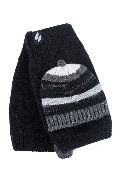  Heat Holders Womens Patterned Thermal Converter Gloves 