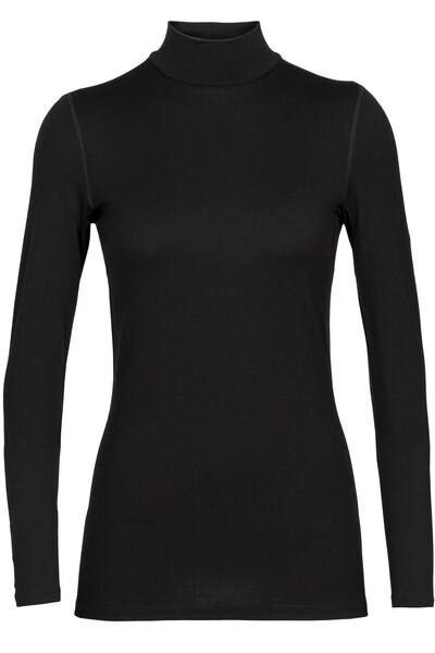  Icebreaker Merino Wool 260 Womens Turtle Neck L/s Base Layer 
