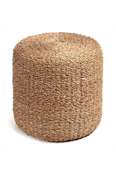  Idooka Round Natural Jute Pouffe 