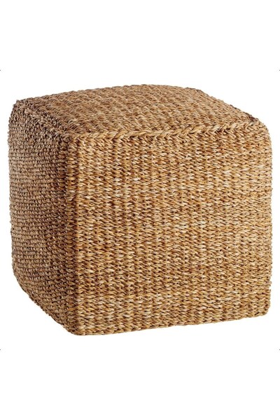  Idooka Square Natural Jute Pouffe 