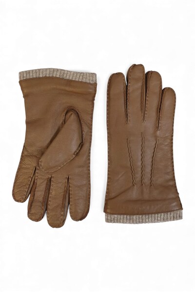  Infinity Leather Mens Italian Leather Warm Winter Gloves 
