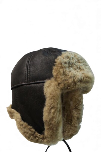 Infinity Leather Mens Navigator Raf Trapper Hat 