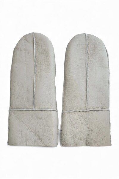  Infinity Leather Unisex Genuine Sheep Leather Mittens Warm Gloves 