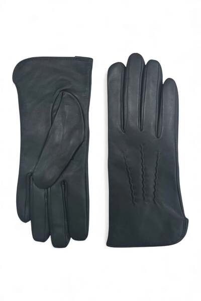  Infinity Leather Womens Italian Leather Stitch Line Winter Gloves 