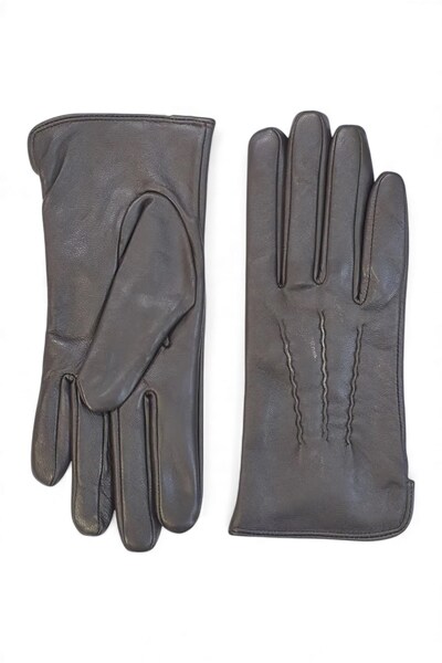  Infinity Leather Womens Italian Leather Stitch Line Winter Gloves 