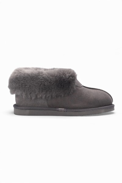  Infinity Leather Womens Sheepskin Suede Slip On Winter Boots 