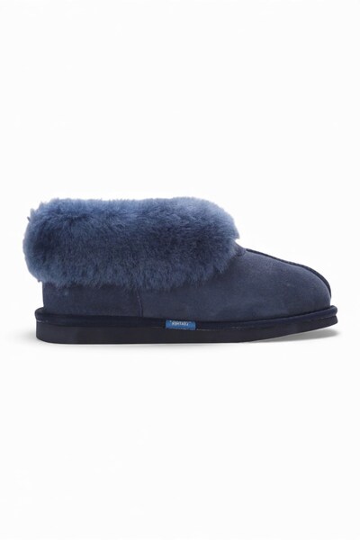  Infinity Leather Womens Sheepskin Suede Slip On Winter Boots 