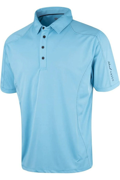  Island Green Mens Topstitched Polo Shirt 