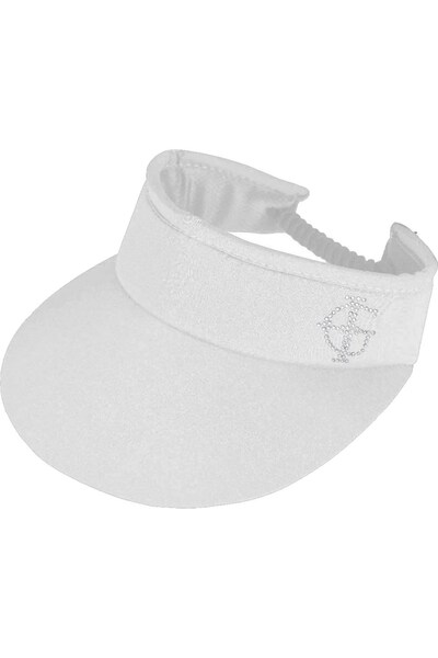  Island Green Womens Logo Diamante Sun Visor 