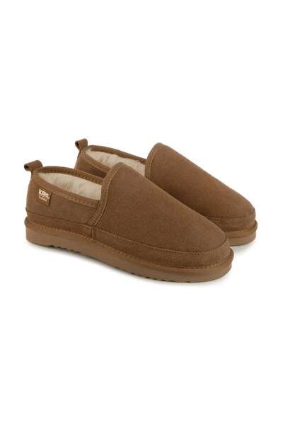  Isotoner Mens Real Suede Full Back Slipper 