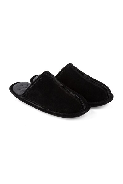  Isotoner Mens Real Suede Mule Slipper 