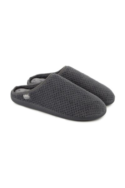  Isotoner Mens Swept Back Popcorn Mule Slipper 