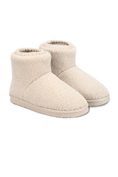  Isotoner Womens Borg Boot With Cuff Detail 