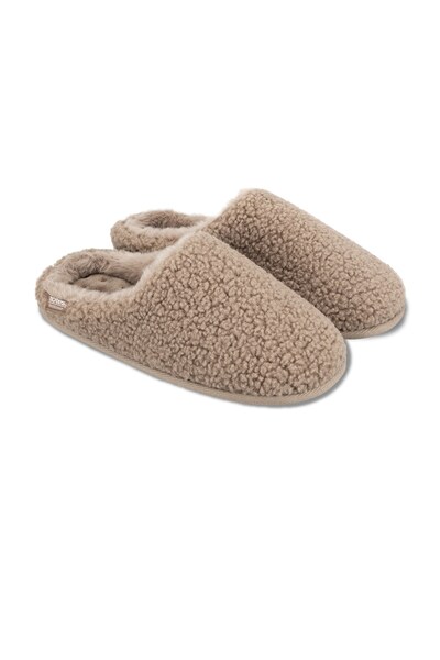  Isotoner Womens Borg Swept Back Mule 