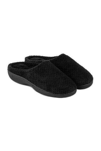  Isotoner Womens Popcorn Terry Mule Slipper 