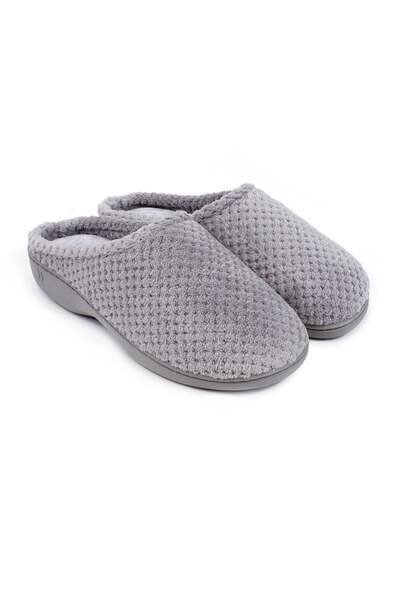  Isotoner Womens Popcorn Terry Mule Slipper 