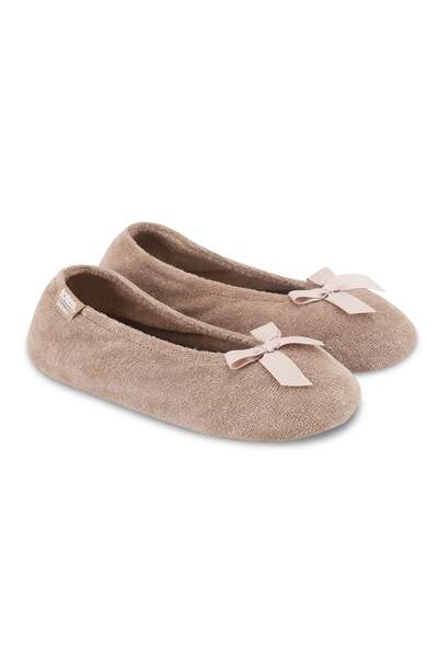  Isotoner Womens Terry Ballerina Slippers 