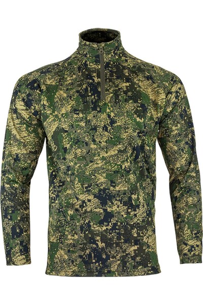  Jack Pyke Mens Quarter Zip Digital Camo Midlayer 
