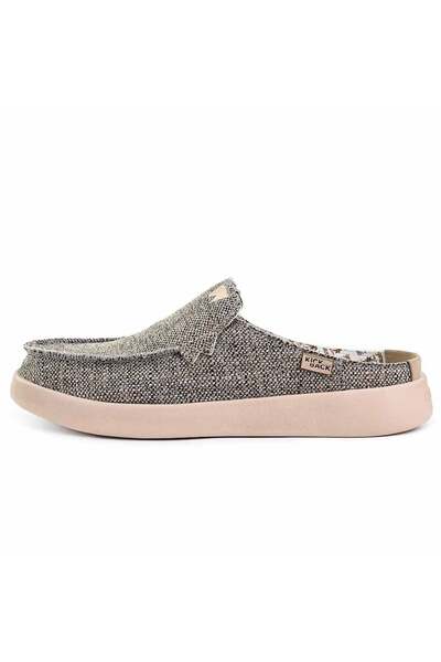  Kickback Shoes Barbeach Mens Woven Canvas Mule 