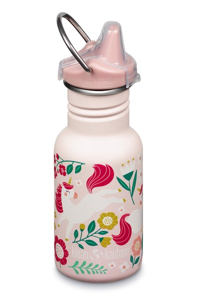  Klean Kanteen Kids Classic 355ml Water Bottle Sippy Cap 