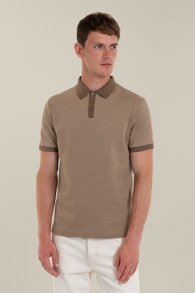  Larsson & Co Jarell Mens Two Tone Jacquard Polo Shirt 