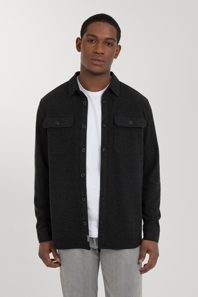 Larsson & Co Mens Jersey Casual Overshirt 