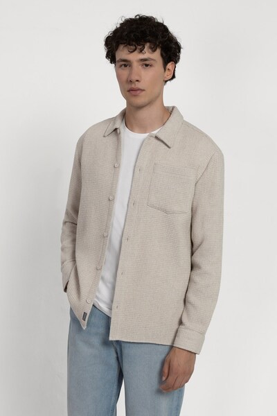  Larsson & Co Mens Waffle Textured Overshirt 